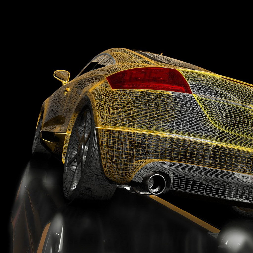3D Audi TT RS wallpaper