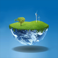 3D Grassy Earth wallpaper