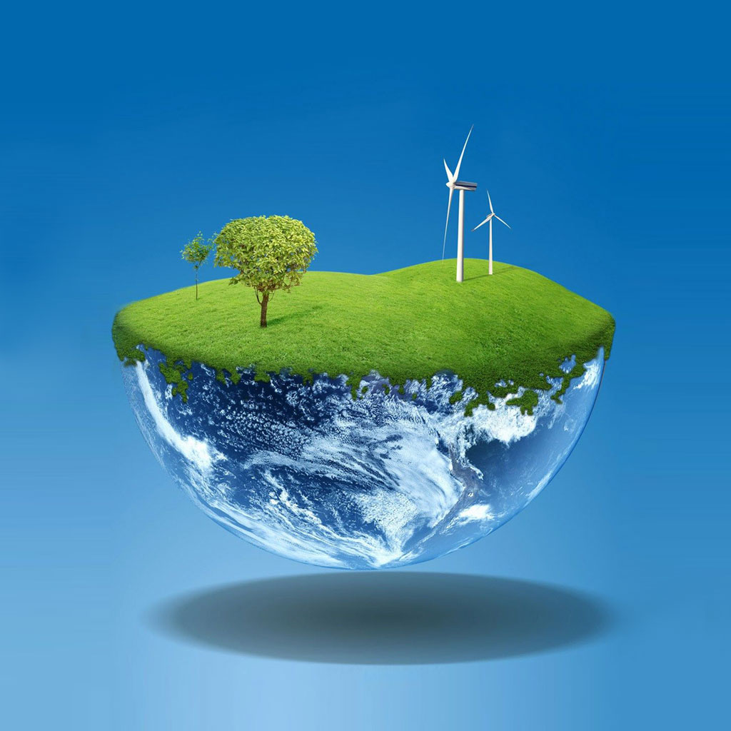 3D Grassy Earth wallpaper