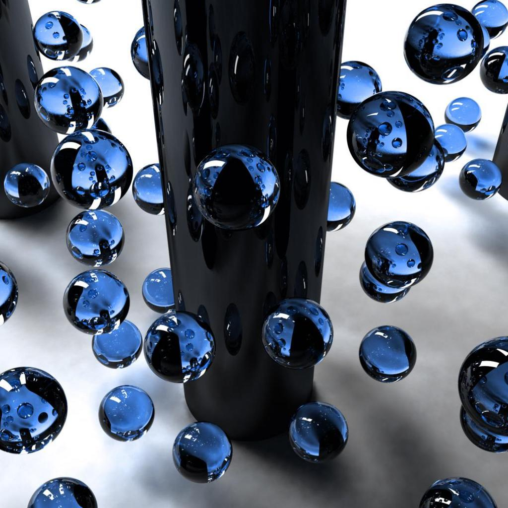 3D Water Balls wallpaper