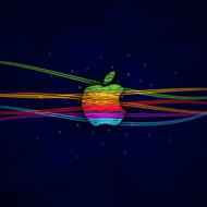 Color Space Apple Logo wallpaper