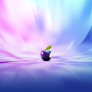 Purple Apple Logo wallpaper