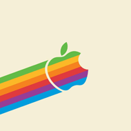 Retro Apple Logo wallpaper