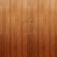 Wood II Apple Logo wallpaper