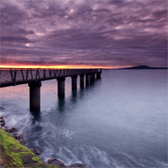 Purple Bridge wallpaper