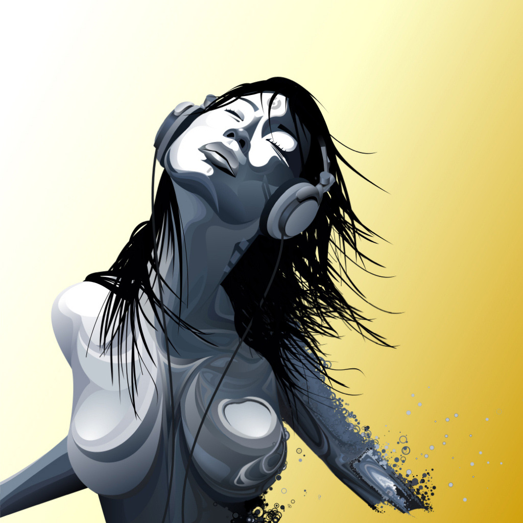 Girl Likes Music wallpaper