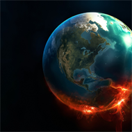 Fire on the Earth wallpaper
