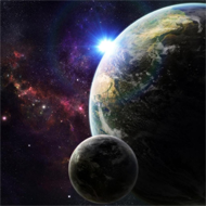 Moon vs Earth wallpaper