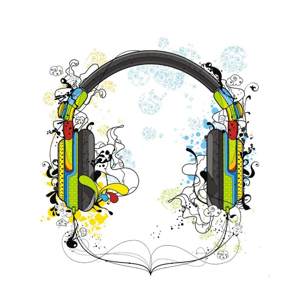 Vector Headphones wallpaper